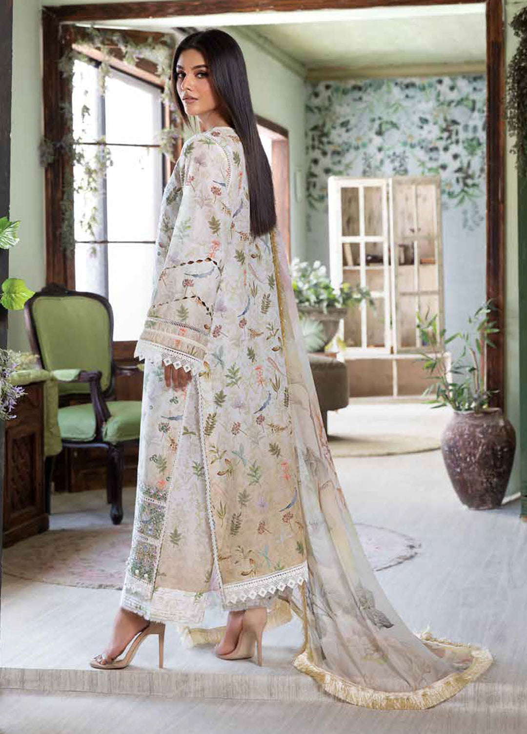Vital by Sobia Nazir Embroidered Lawn Suits Unstitched 3 Piece SN25VL2 D-06 B - Summer Collection