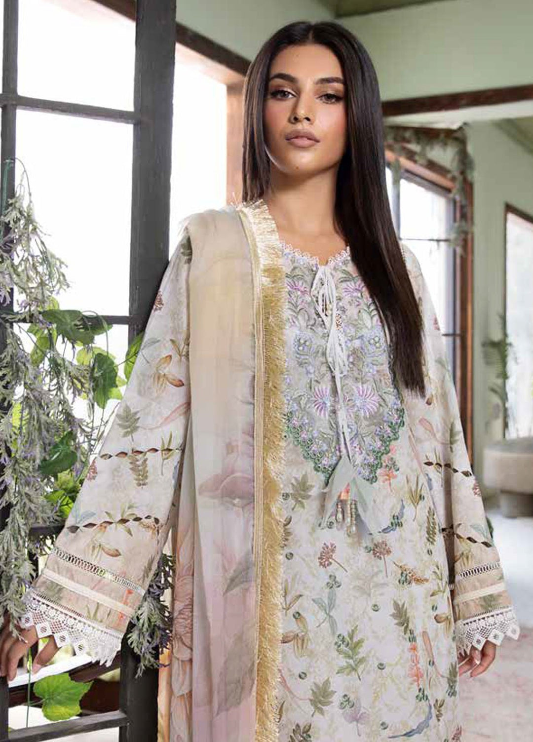 Vital by Sobia Nazir Embroidered Lawn Suits Unstitched 3 Piece SN25VL2 D-06 B - Summer Collection