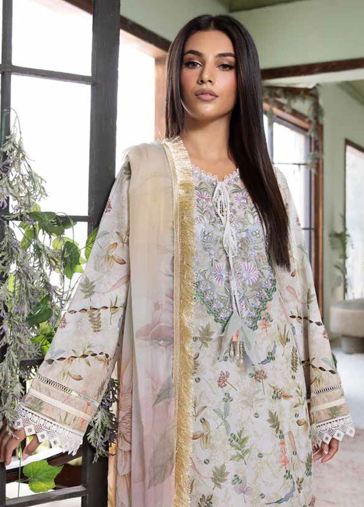 Vital by Sobia Nazir Embroidered Lawn Suits Unstitched 3 Piece SN25VL2 D-06 B - Summer Collection