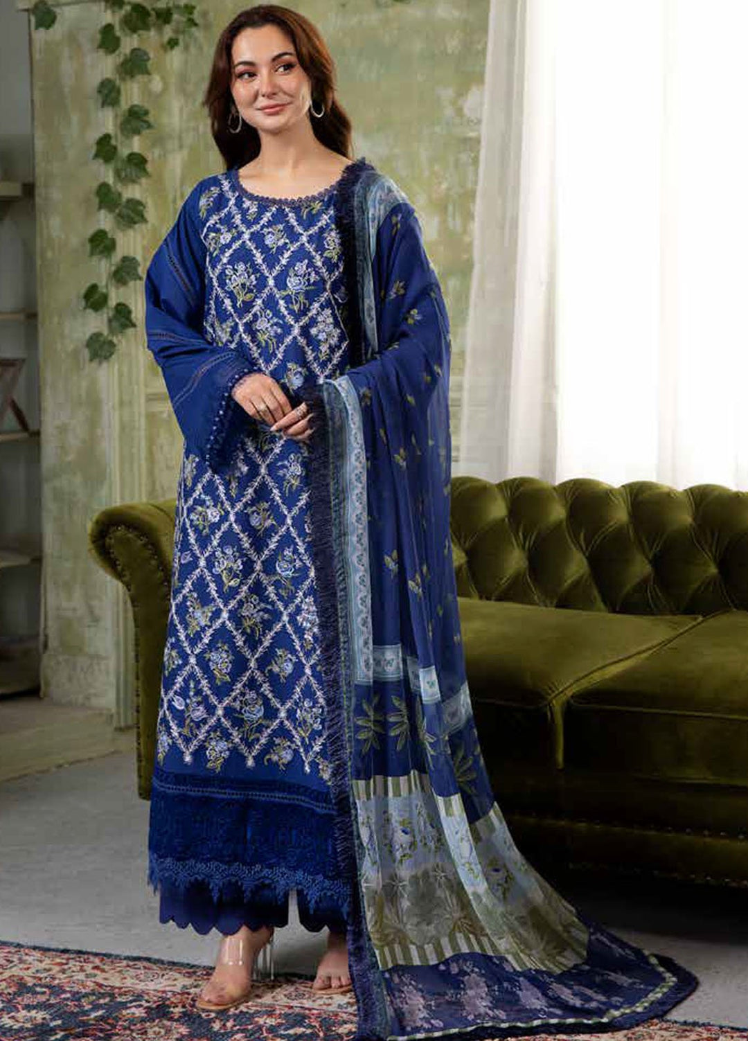 Vital by Sobia Nazir Embroidered Lawn Suits Unstitched 3 Piece SN25VL2 D-10 B - Summer Collection