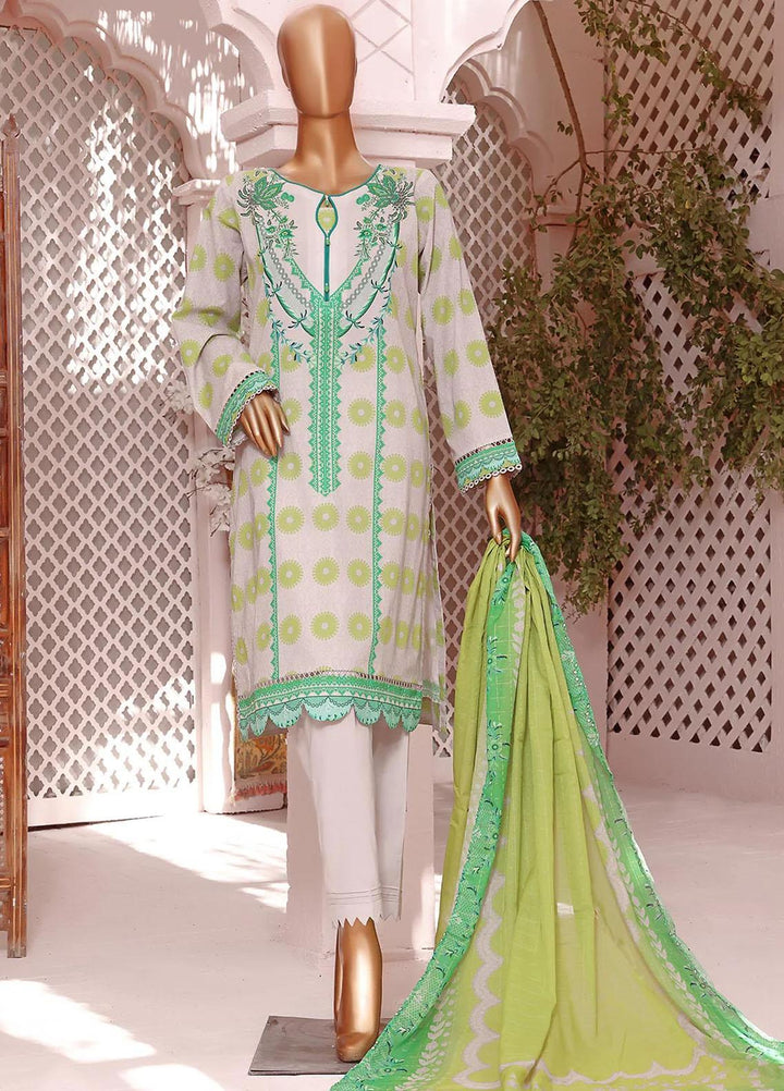 Vital H Prints By HZ Textiles Printed Lawn Suits Unstitched 3 Piece HZ23VHP VP-11 - Summer Collection