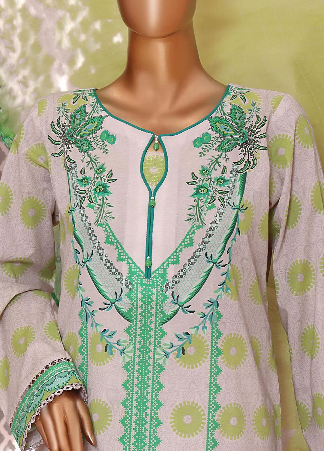 Vital H Prints By HZ Textiles Printed Lawn Suits Unstitched 3 Piece HZ23VHP VP-11 - Summer Collection