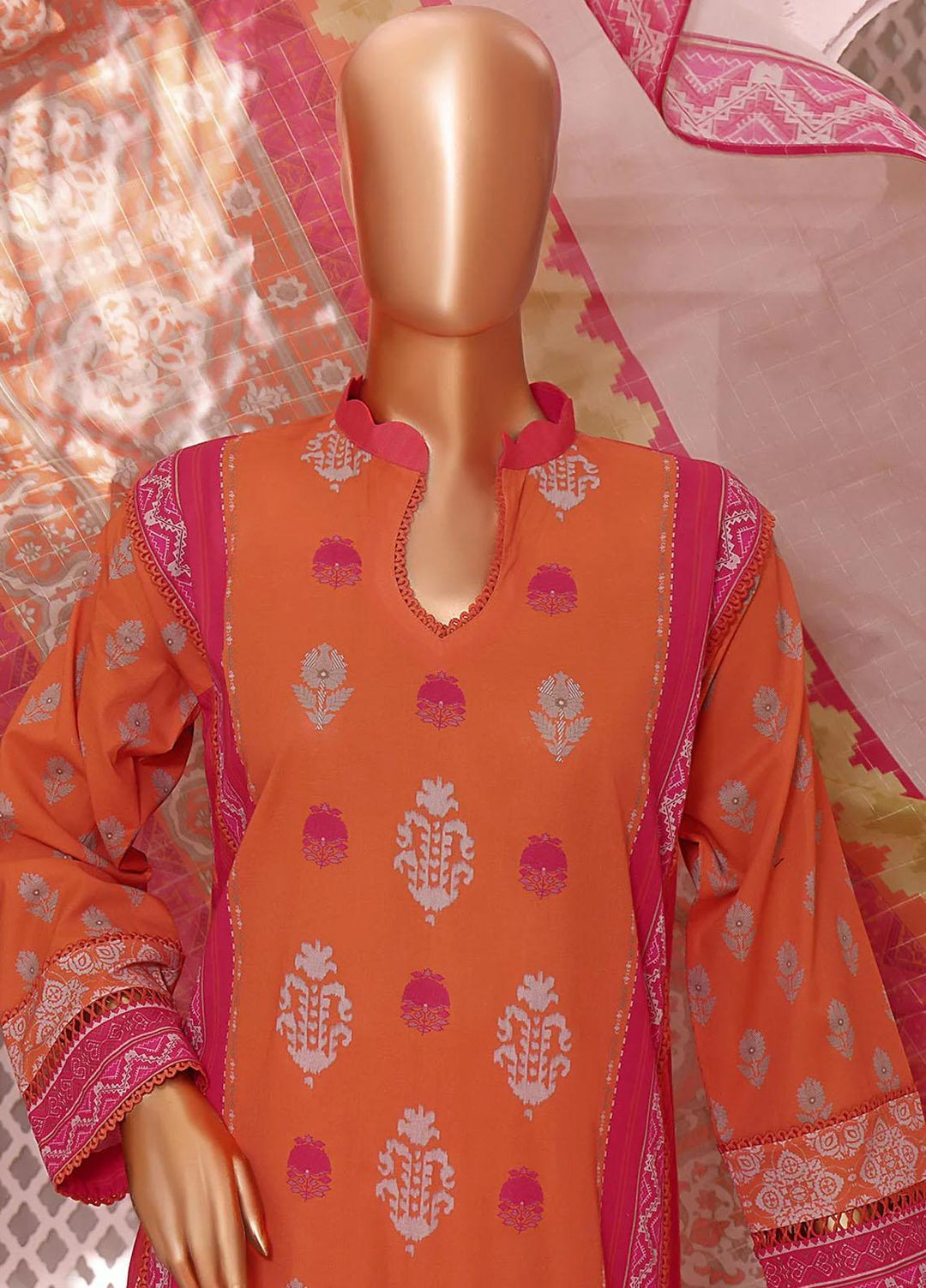 Vital H Prints By HZ Textiles Printed Lawn Suits Unstitched 3 Piece HZ23VHP VP-14 - Summer Collection