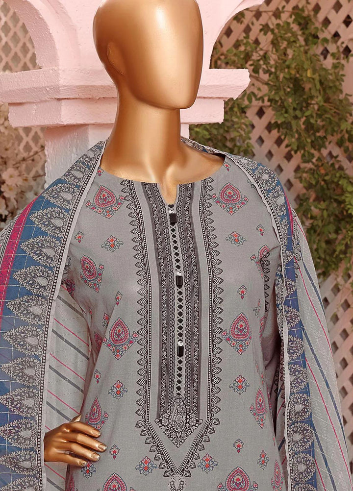 Vital H Prints By HZ Textiles Printed Lawn Suits Unstitched 3 Piece HZ23VHP VP-16 - Summer Collection