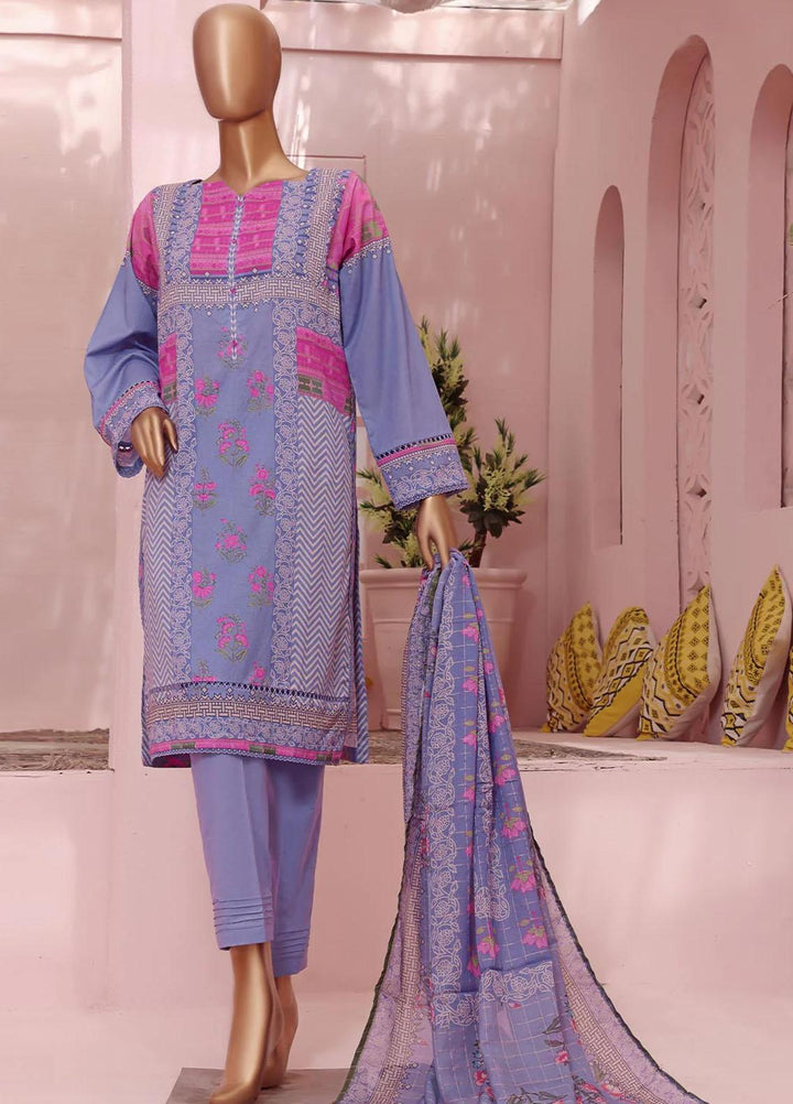 Vital H Prints By HZ Textiles Printed Lawn Suits Unstitched 3 Piece HZ23VHP VP-17 - Summer Collection