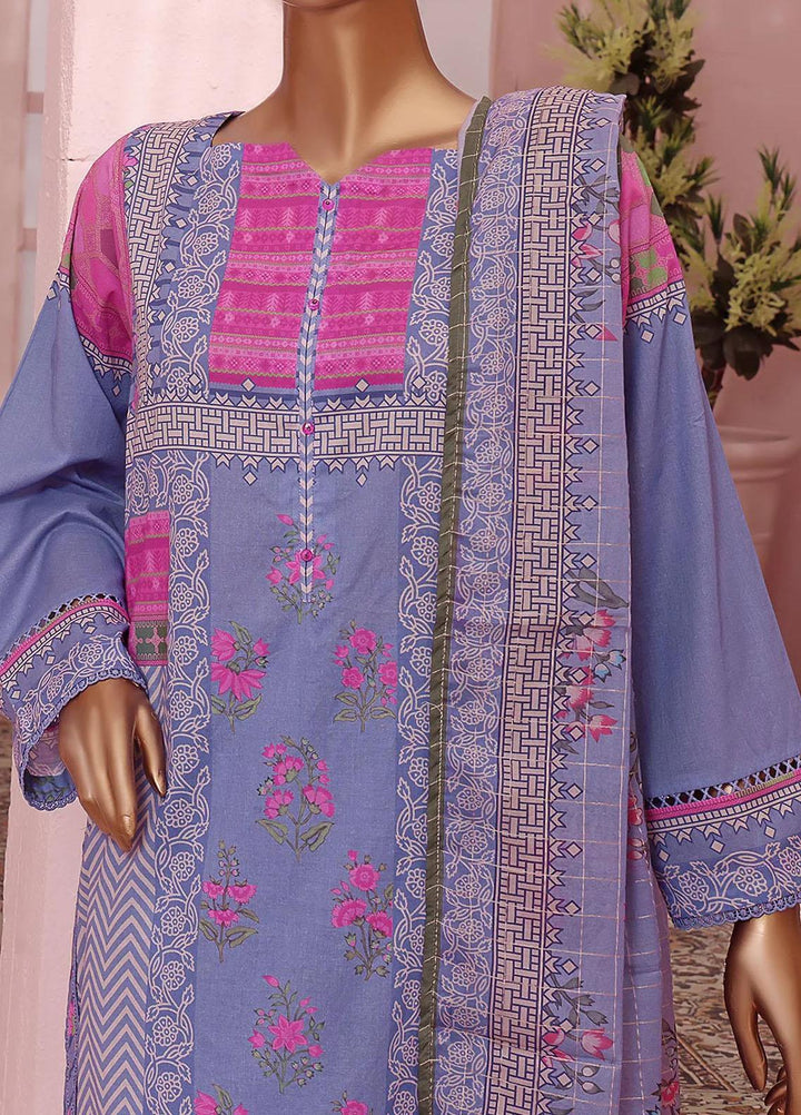 Vital H Prints By HZ Textiles Printed Lawn Suits Unstitched 3 Piece HZ23VHP VP-17 - Summer Collection