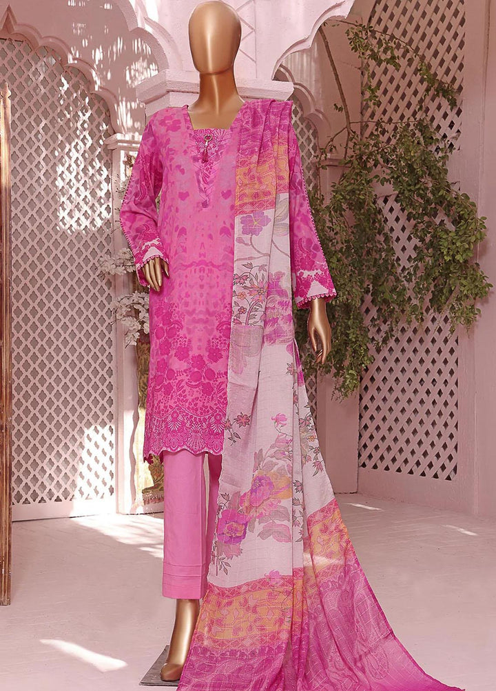 Vital H Prints By HZ Textiles Printed Lawn Suits Unstitched 3 Piece HZ23VHP VP-18 - Summer Collection