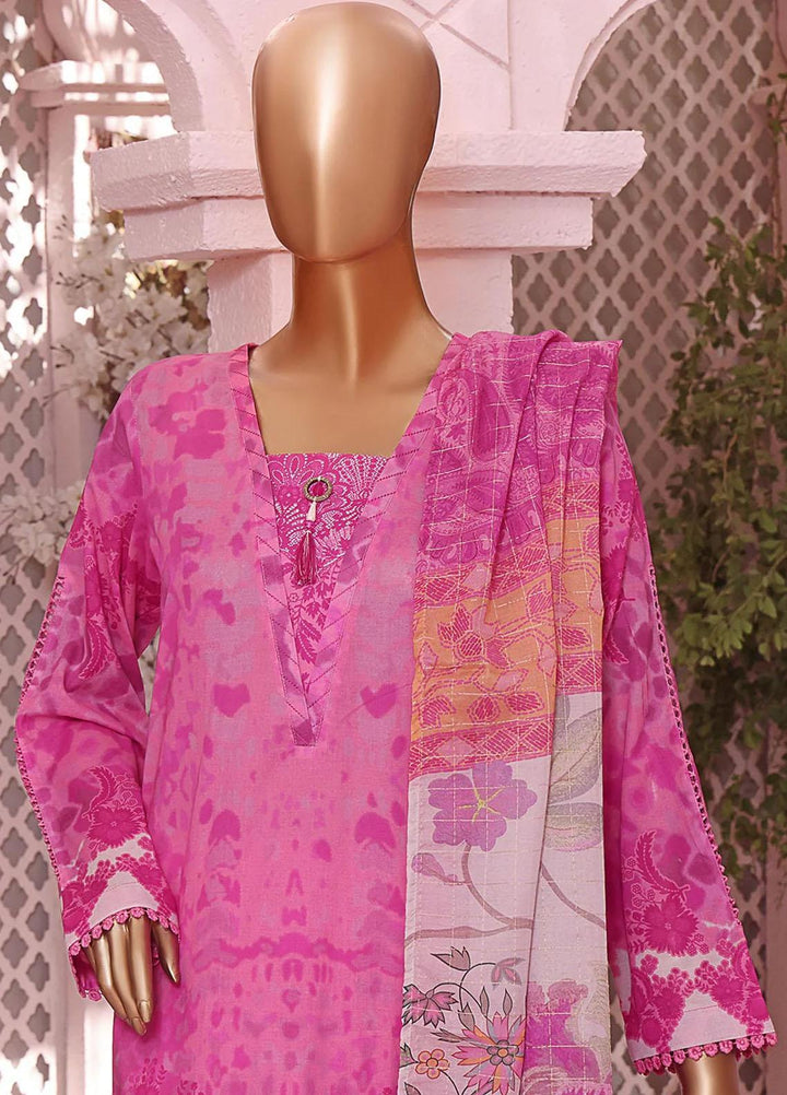 Vital H Prints By HZ Textiles Printed Lawn Suits Unstitched 3 Piece HZ23VHP VP-18 - Summer Collection