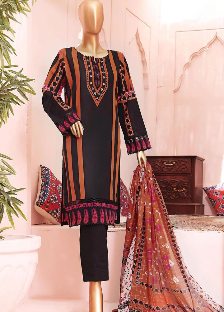 Vital H Prints By HZ Textiles Printed Lawn Suits Unstitched 3 Piece HZ23VHP VP-19 - Summer Collection