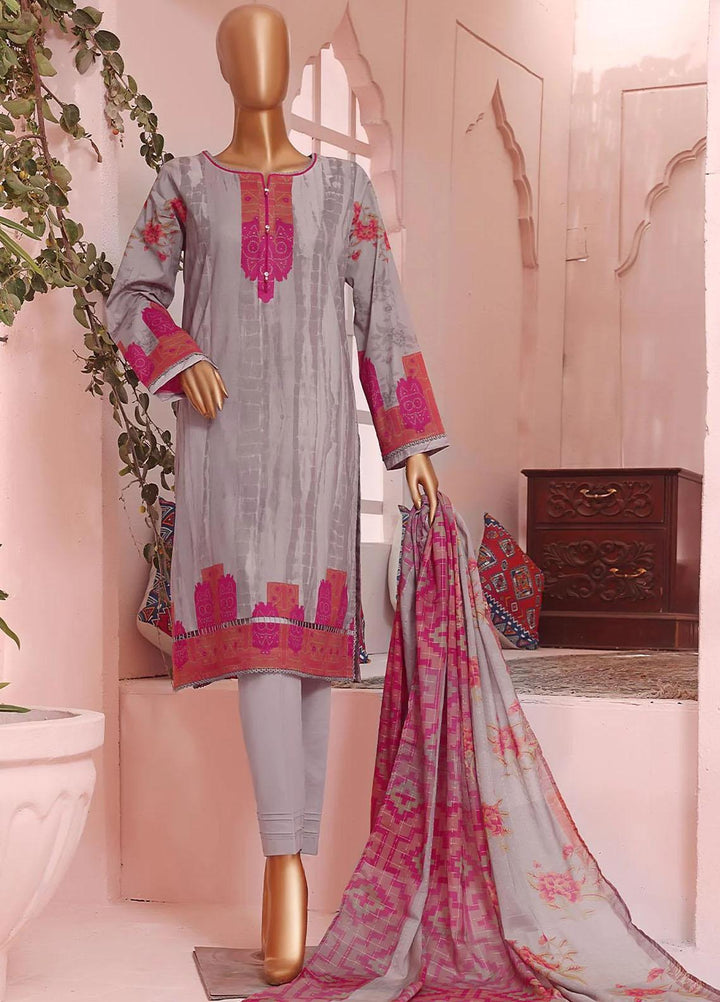 Vital H Prints By HZ Textiles Printed Lawn Suits Unstitched 3 Piece HZ23VHP VP-20 - Summer Collection