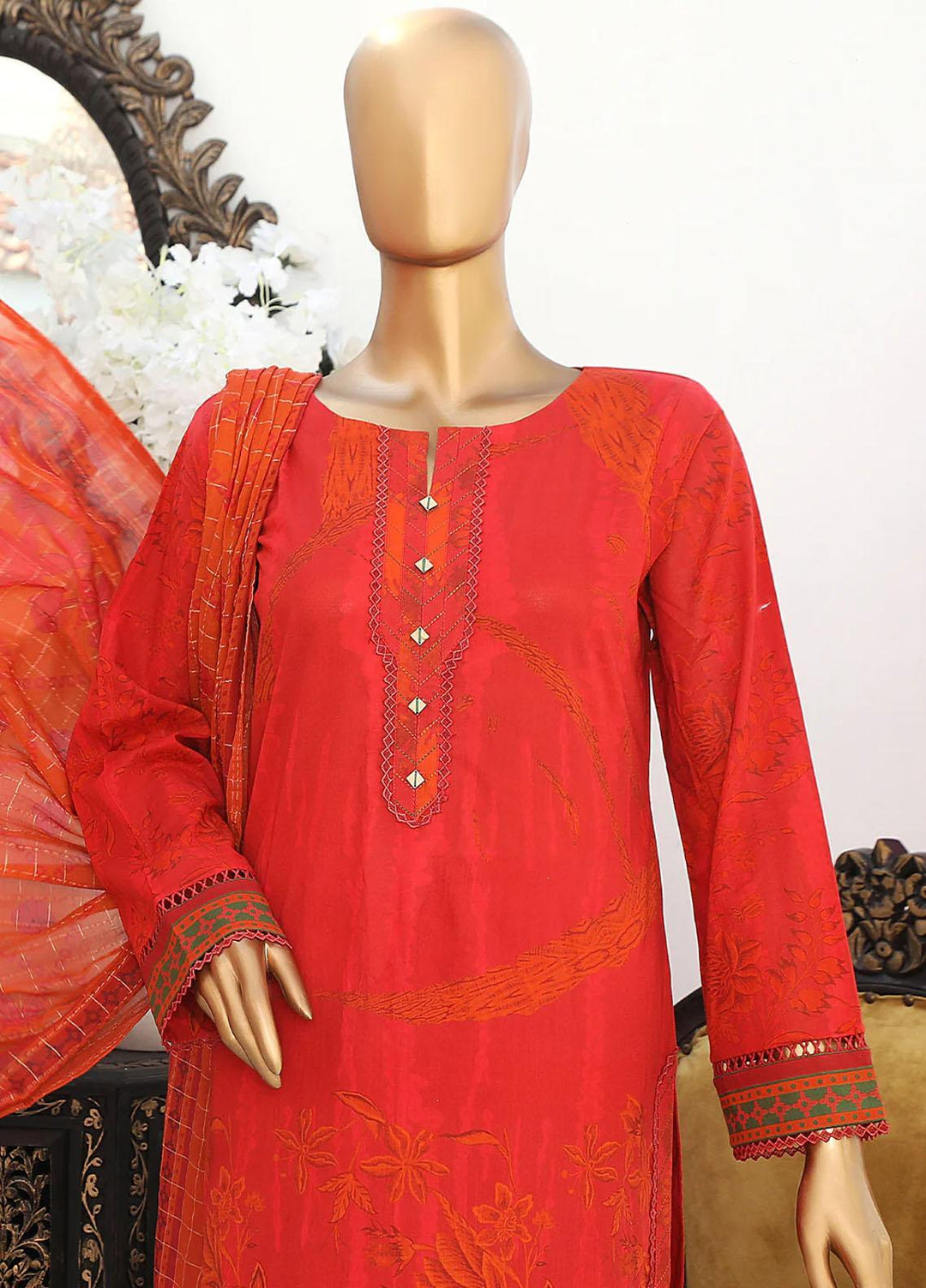 Vital H Prints By HZ Textiles Printed Lawn Suits Unstitched 3 Piece HZ23VHP-V3 VP-28 - Summer Collection