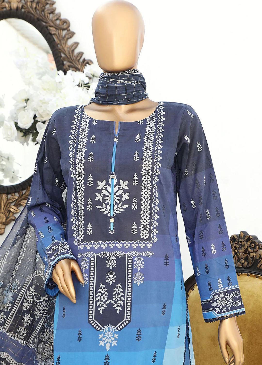 Vital H Prints By HZ Textiles Printed Lawn Suits Unstitched 3 Piece HZ23VHP-V3 VP-29 - Summer Collection