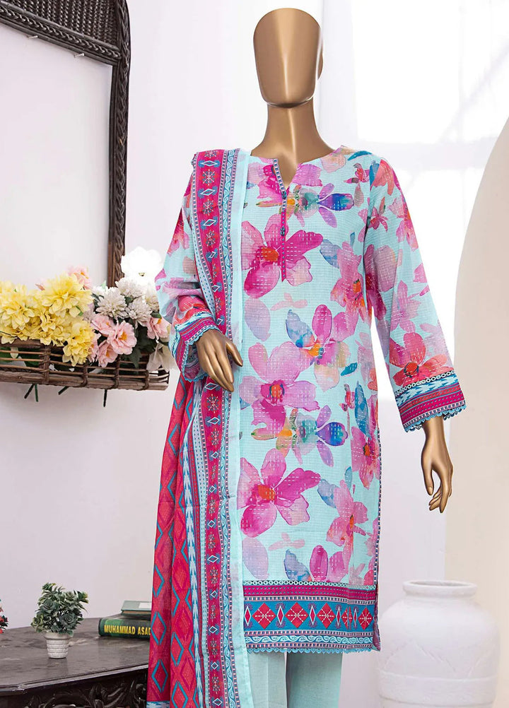 Vital Prints by HZ Textiles Embroidered Lawn Suits Unstitched 3 Piece HZ25VP VP-102 - Summer Collection