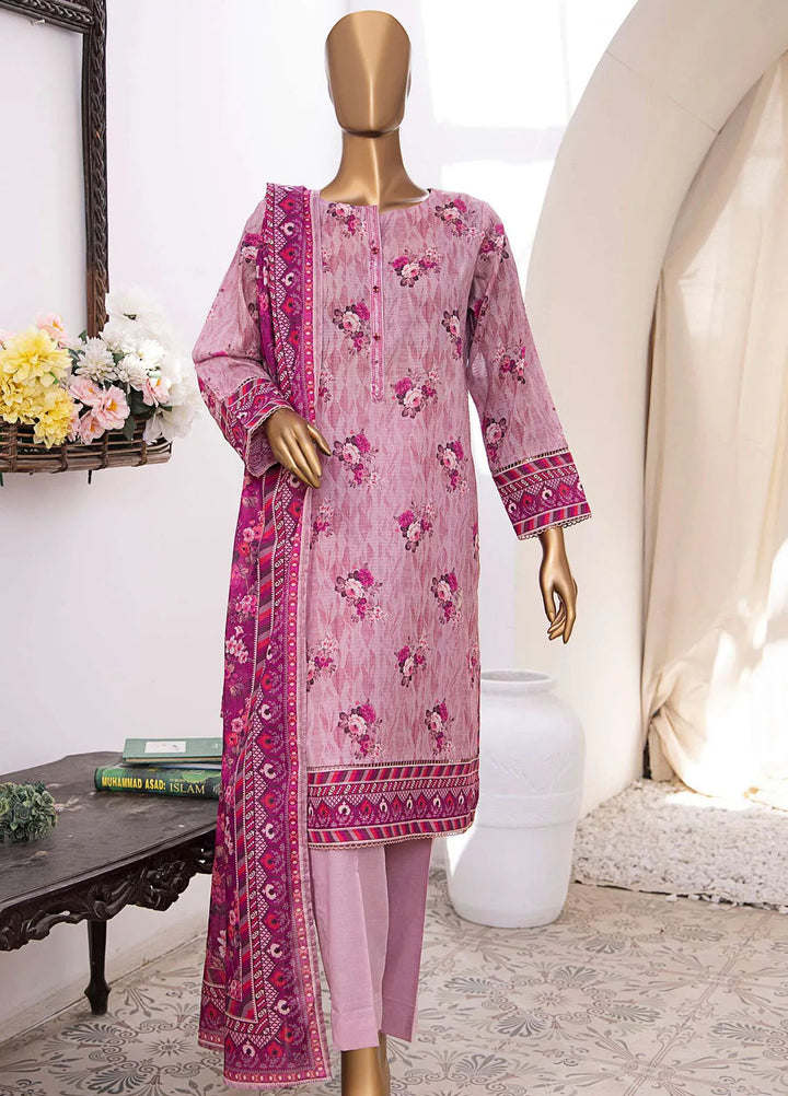 Vital Prints by HZ Textiles Embroidered Lawn Suits Unstitched 3 Piece HZ25VP VP-105 - Summer Collection