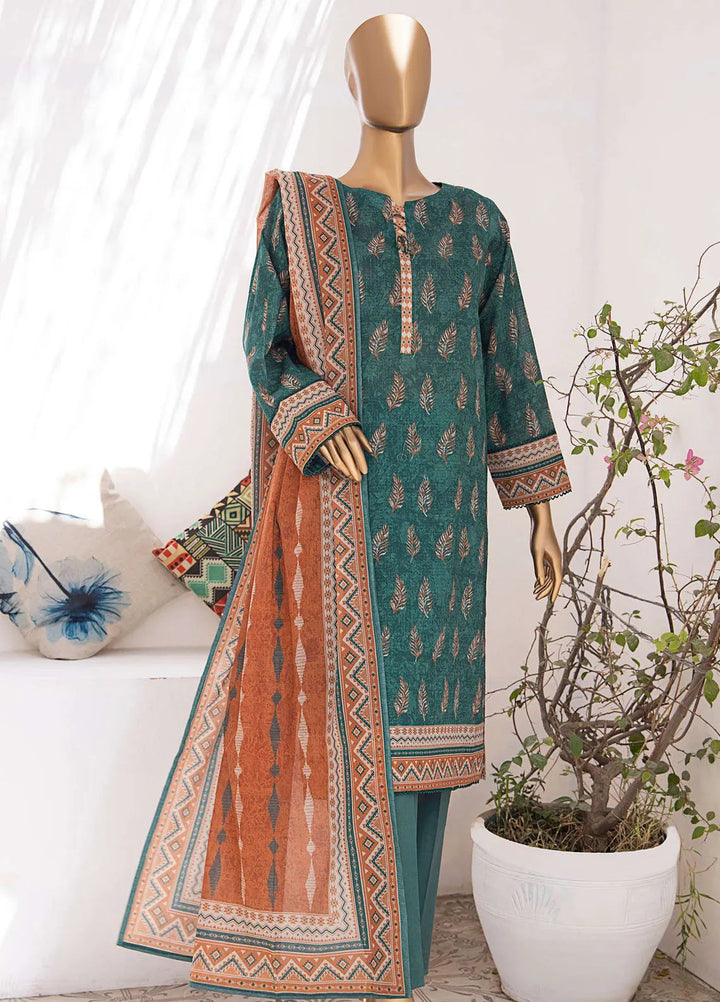 Vital Prints by HZ Textiles Embroidered Lawn Suits Unstitched 3 Piece HZ25VP VP-106 - Summer Collection