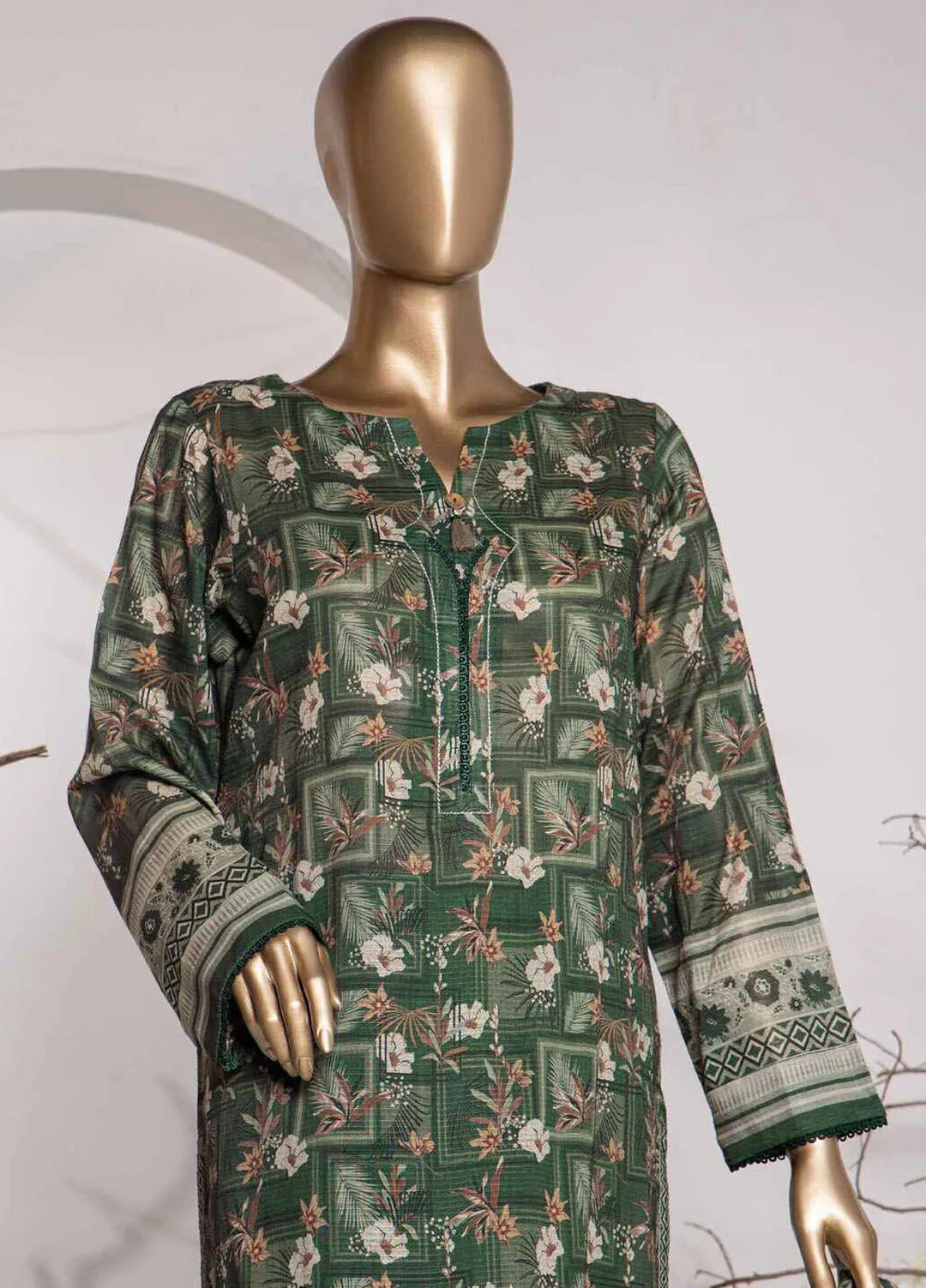Vital prints By Hz Textiles Printed Cotton Suit Unstitched 3 Piece HZ24VP VP-155 - Summer Collection