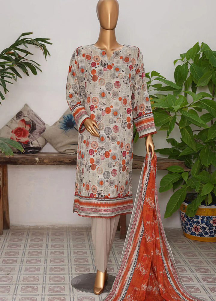 Vital Prints By HZ Textiles Printed Lawn Suits Unstitched 3 Piece HZ25VU VP-06 - Summer Collection