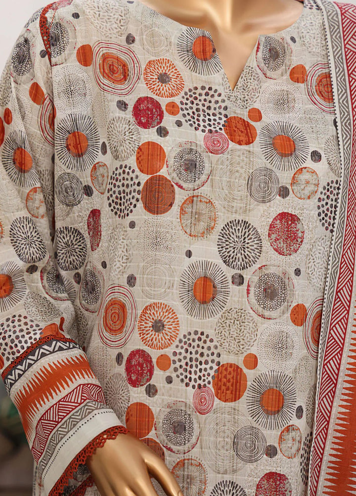 Vital Prints By HZ Textiles Printed Lawn Suits Unstitched 3 Piece HZ25VU VP-06 - Summer Collection