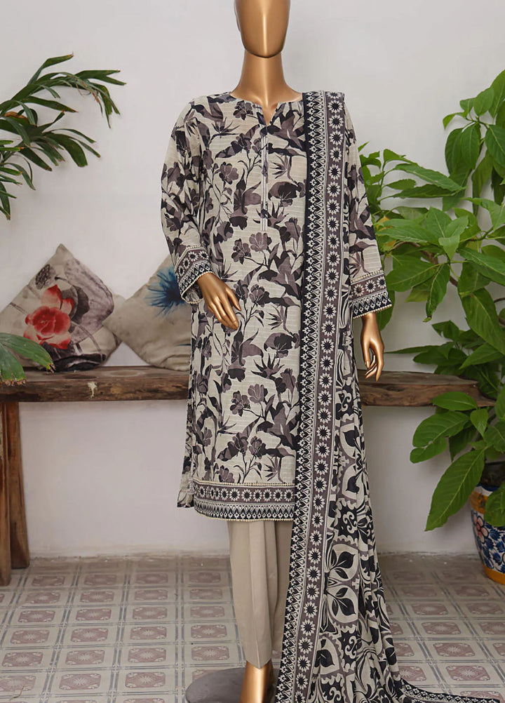 Vital Prints By HZ Textiles Printed Lawn Suits Unstitched 3 Piece HZ25VU VP-07 - Summer Collection