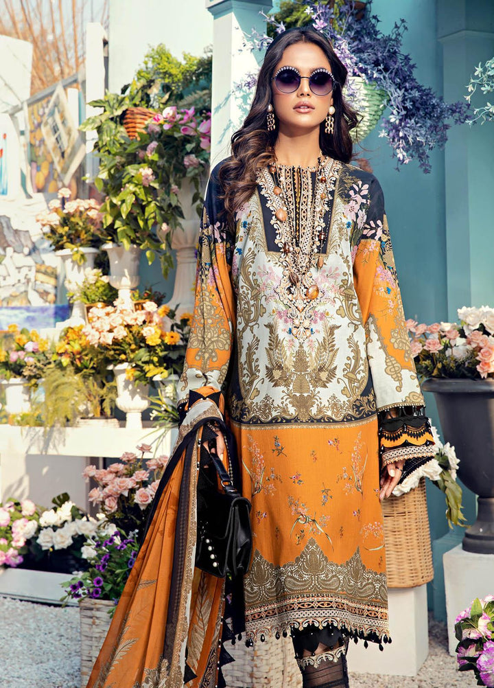 Anaya By Kiran Chaudhry Embroidered Lawn Suits Unstitched 3 Piece AK21VL VL21-01-A LISA - Summer Collection