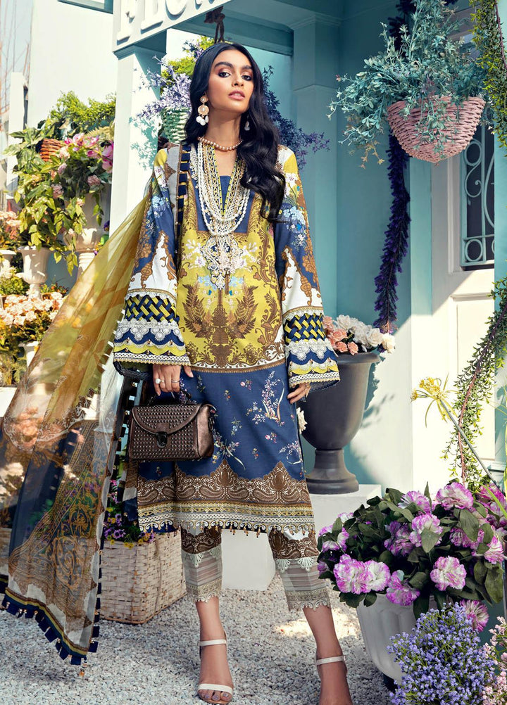 Anaya By Kiran Chaudhry Embroidered Lawn Suits Unstitched 3 Piece AK21VL VL21-01-B TANYA - Summer Collection