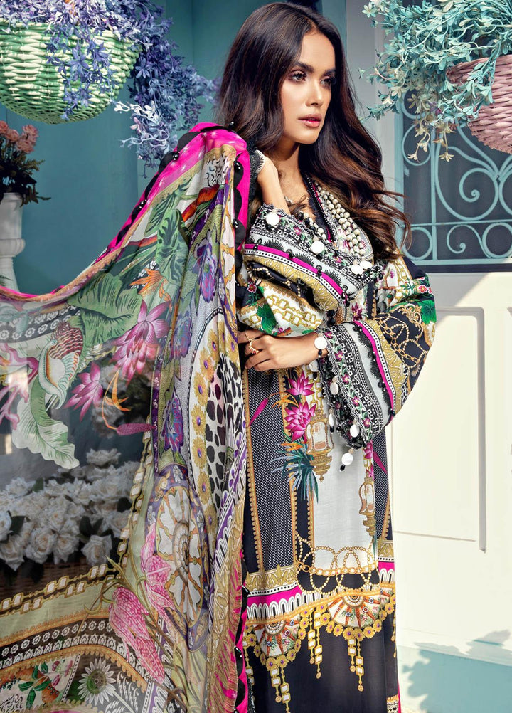 Anaya By Kiran Chaudhry Embroidered Lawn Suits Unstitched 3 Piece AK21VL VL21-02-A MARIA - Summer Collection