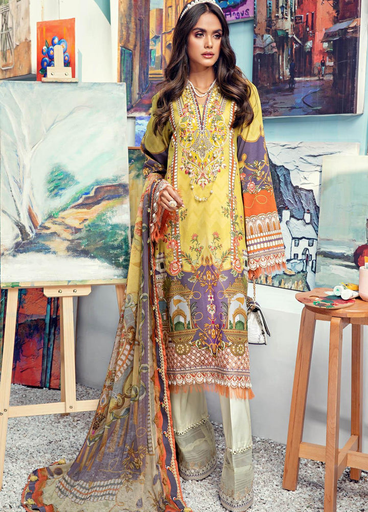 Anaya By Kiran Chaudhry Embroidered Lawn Suits Unstitched 3 Piece AK21VL VL21-03-A JESSICA - Summer Collection
