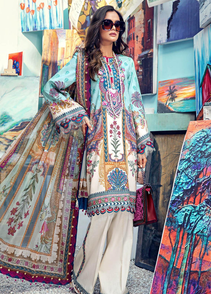 Anaya By Kiran Chaudhry Embroidered Lawn Suits Unstitched 3 Piece AK21VL VL21-04-A ALICE - Summer Collection