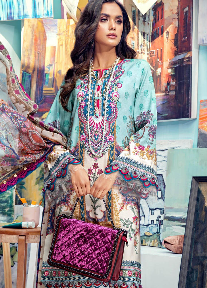 Anaya By Kiran Chaudhry Embroidered Lawn Suits Unstitched 3 Piece AK21VL VL21-04-A ALICE - Summer Collection