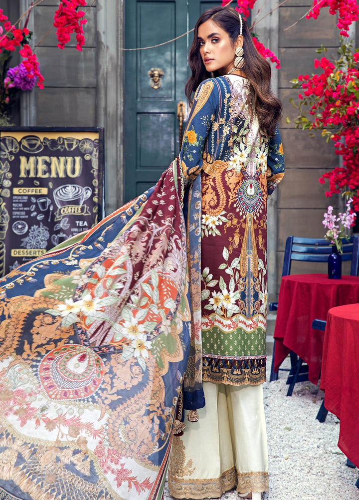 Anaya By Kiran Chaudhry Embroidered Lawn Suits Unstitched 3 Piece AK21VL VL21-05-A CAMILLA - Summer Collection