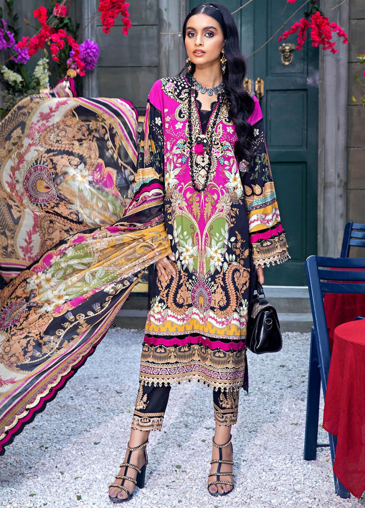 Anaya By Kiran Chaudhry Embroidered Lawn Suits Unstitched 3 Piece AK21VL VL21-05-B VERA - Summer Collection