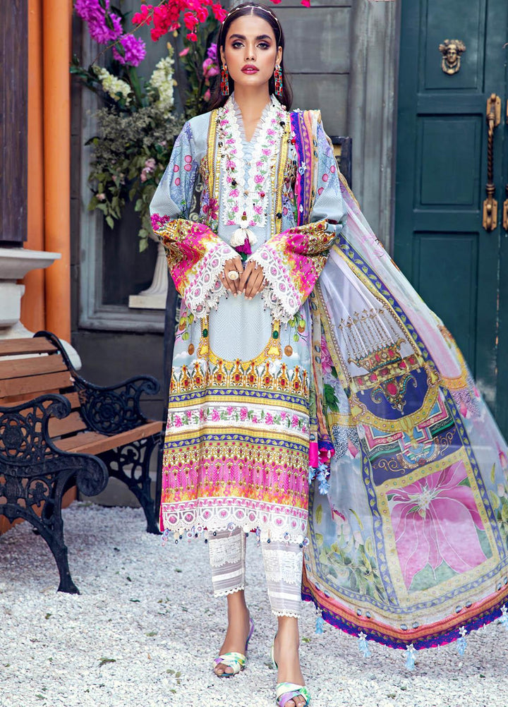 Anaya By Kiran Chaudhry Embroidered Lawn Suits Unstitched 3 Piece AK21VL VL21-06-A DIANA - Summer Collection
