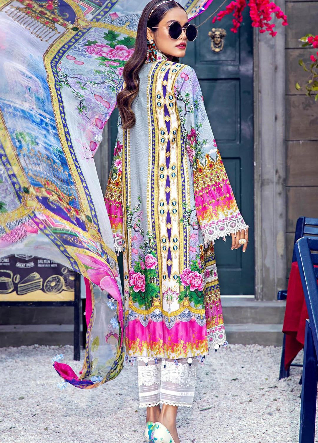 Anaya By Kiran Chaudhry Embroidered Lawn Suits Unstitched 3 Piece AK21VL VL21-06-A DIANA - Summer Collection