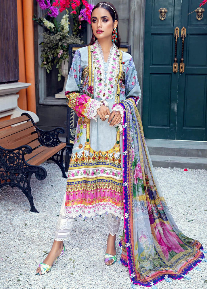 Anaya By Kiran Chaudhry Embroidered Lawn Suits Unstitched 3 Piece AK21VL VL21-06-A DIANA - Summer Collection