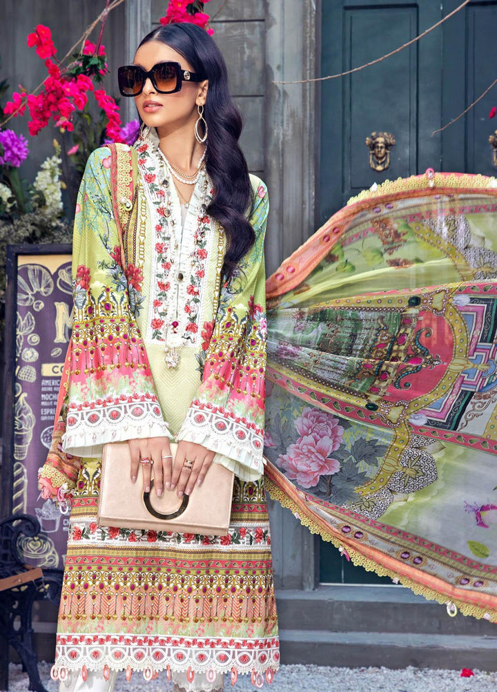 Anaya By Kiran Chaudhry Embroidered Lawn Suits Unstitched 3 Piece AK21VL VL21-06-B FLORA - Summer Collection