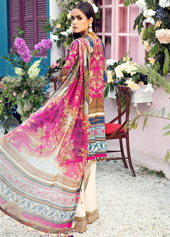 Anaya By Kiran Chaudhry Embroidered Lawn Suits Unstitched 3 Piece AK21VL VL21-07-A LILY - Summer Collection