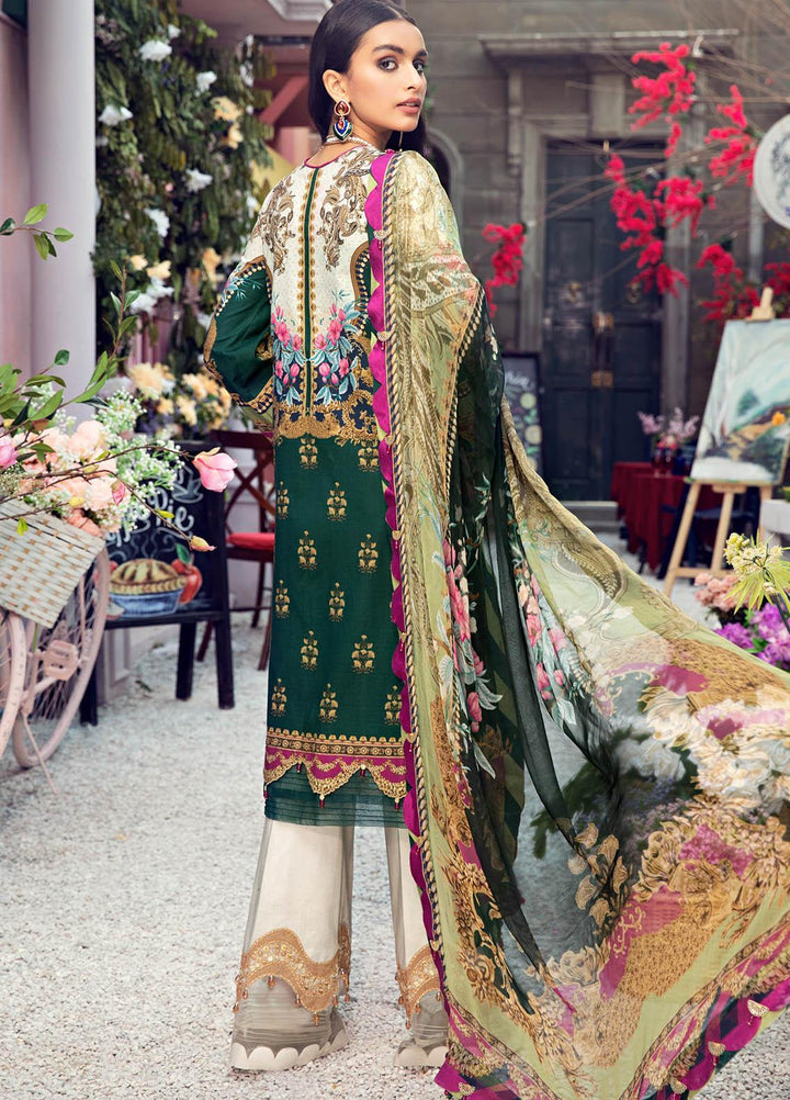 Anaya By Kiran Chaudhry Embroidered Lawn Suits Unstitched 3 Piece AK21VL VL21-09-B LINDA - Summer Collection
