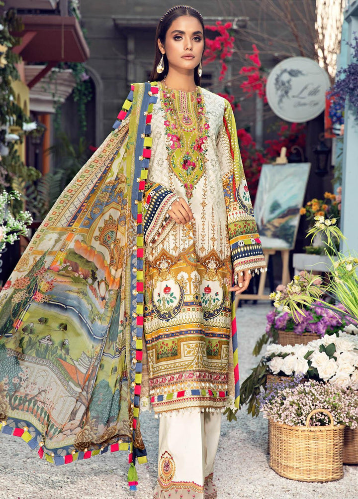 Anaya By Kiran Chaudhry Embroidered Lawn Suits Unstitched 3 Piece AK21VL VL21-10-A AMAYA - Summer Collection