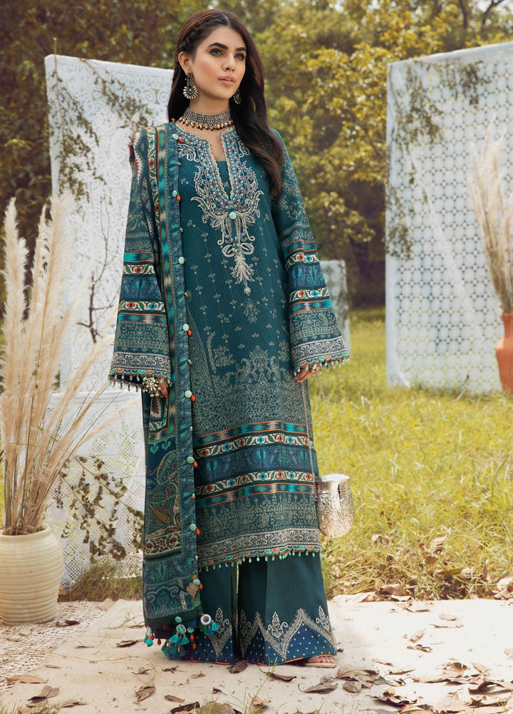 Anaya By Kiran Chaudhry Embroidered Dobby Linen Suits Unstitched 3 Piece AKC21VP VLP21-01 SHAHZEEN - Winter Collection