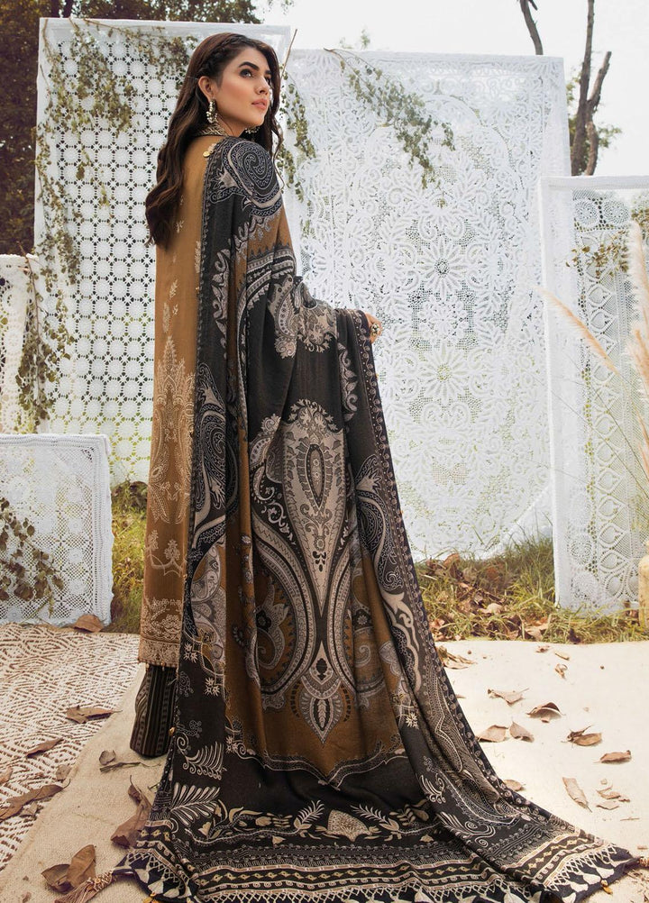 Anaya By Kiran Chaudhry Embroidered Dobby Linen Suits Unstitched 3 Piece AKC21VP VLP21-02 SHAHBANO - Winter Collection