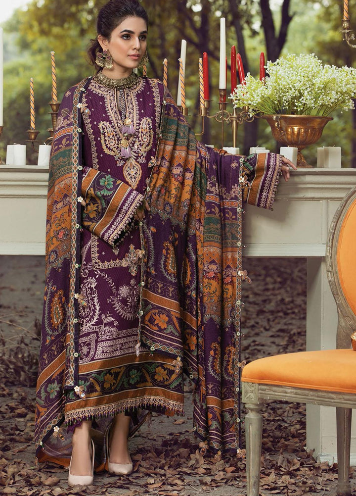 Anaya By Kiran Chaudhry Embroidered Dobby Linen Suits Unstitched 3 Piece AKC21VP VLP21-04 MAHTAB - Winter Collection