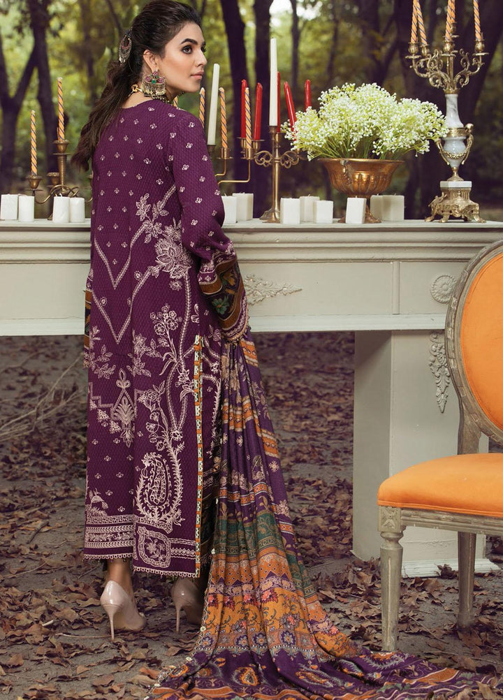 Anaya By Kiran Chaudhry Embroidered Dobby Linen Suits Unstitched 3 Piece AKC21VP VLP21-04 MAHTAB - Winter Collection