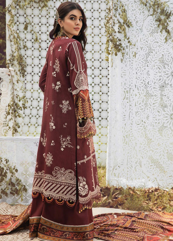 Anaya By Kiran Chaudhry Embroidered Dobby Linen Suits Unstitched 3 Piece AKC21VP VLP21-05 DELARA - Winter Collection