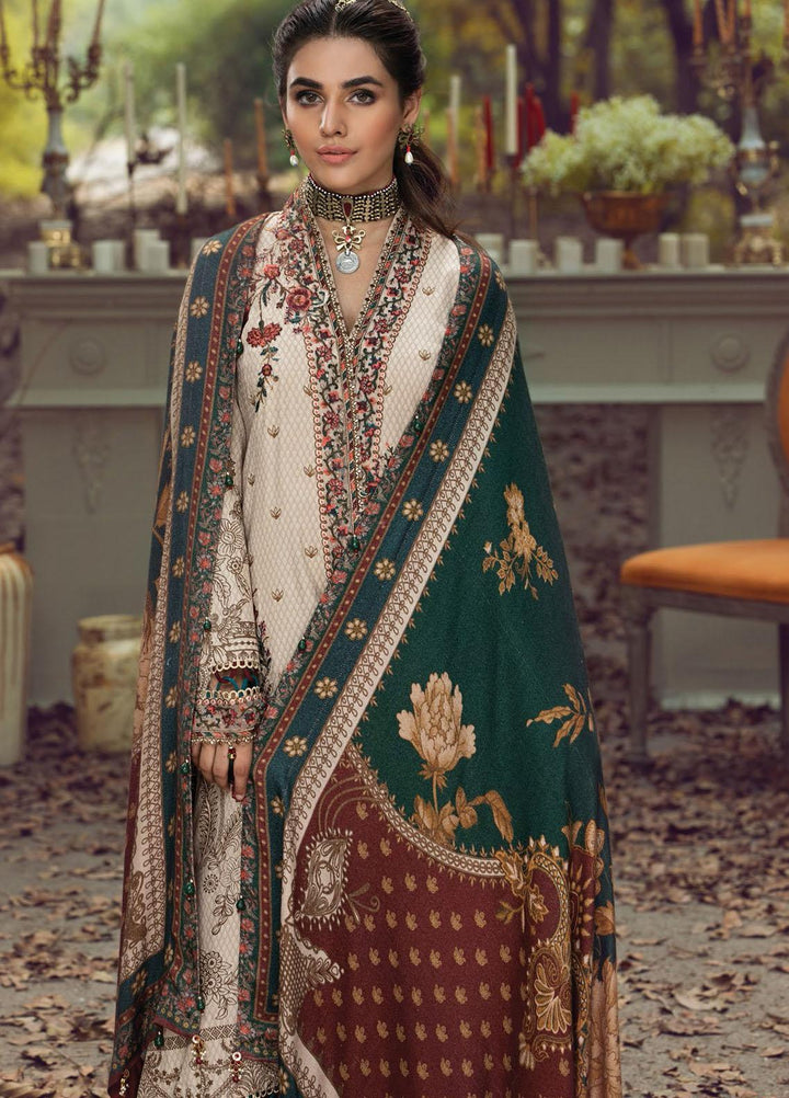 Anaya By Kiran Chaudhry Embroidered Dobby Linen Suits Unstitched 3 Piece AKC21VP VLP21-06 ATIYE - Winter Collection