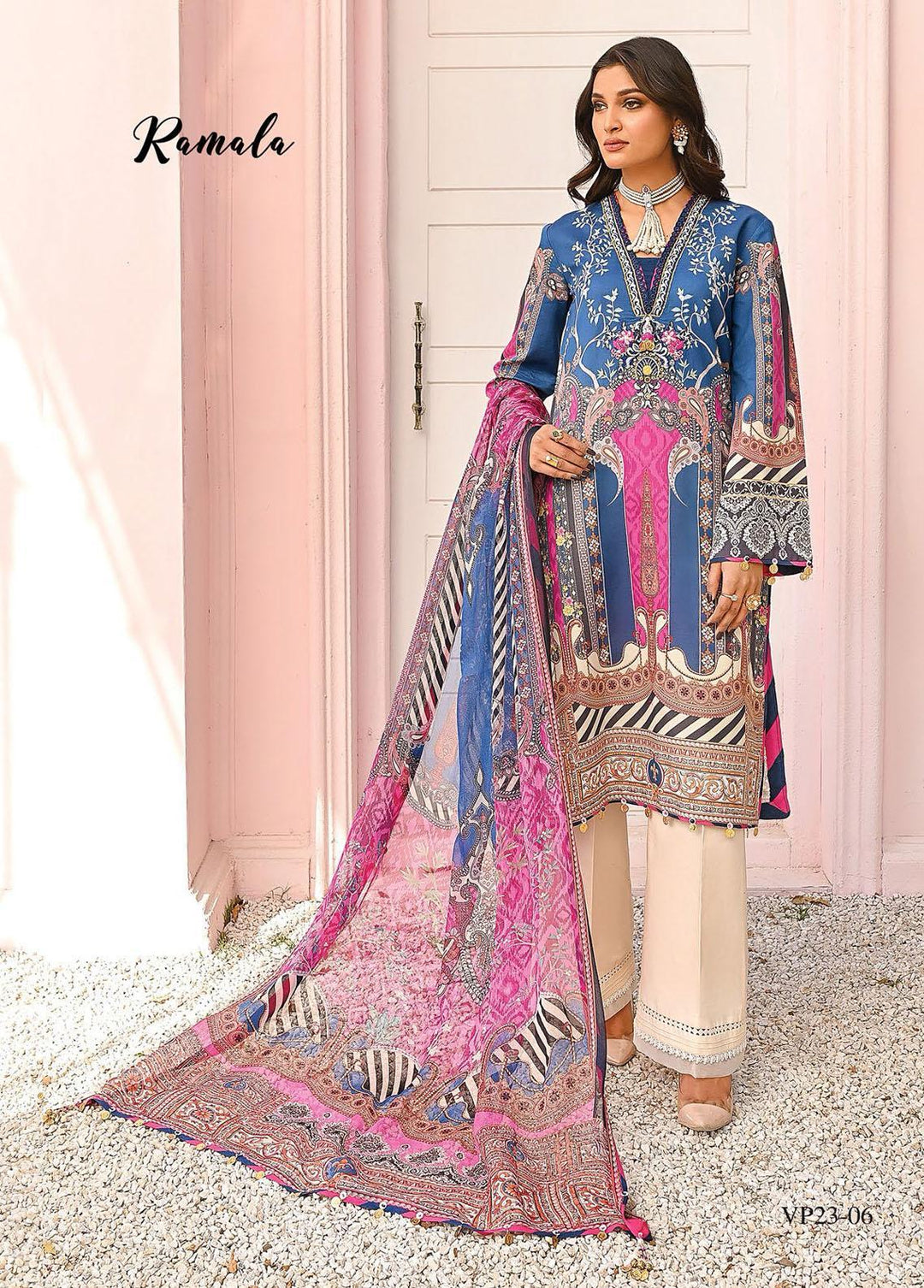 Viva Prints by Anaya Printed Lawn Suits Unstitched 3 Piece AKC23V VP23-06 Ramala - Summer Collection