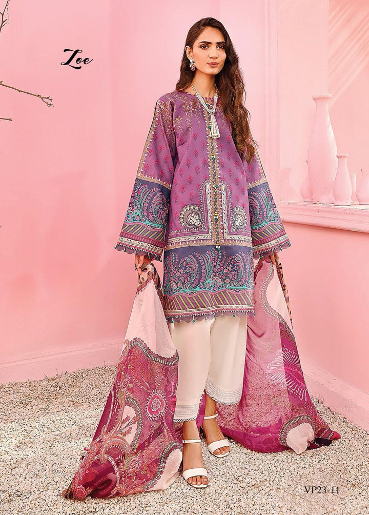 Viva Prints by Anaya Printed Lawn Suits Unstitched 3 Piece AKC23V VP23-11 Zoe - Summer Collection