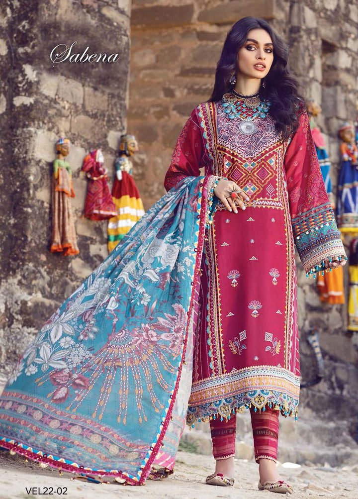 Viva Virsa By Anaya Embroidered Lawn Suits Unstitched 3 Piece AKC22VV VEL22-02 Sabena - Festive Collection