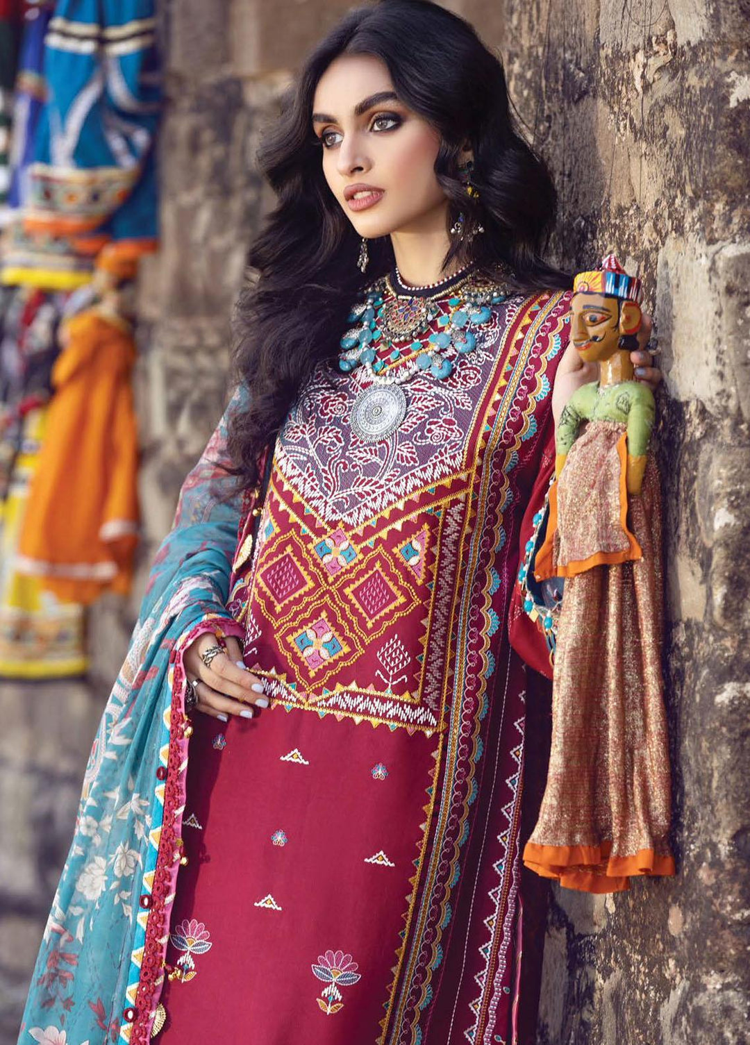 Viva Virsa By Anaya Embroidered Lawn Suits Unstitched 3 Piece AKC22VV VEL22-02 Sabena - Festive Collection