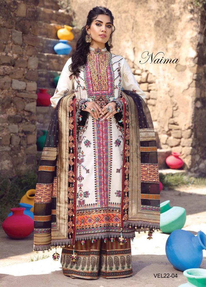 Viva Virsa By Anaya Embroidered Lawn Suits Unstitched 3 Piece AKC22VV VEL22-04 Naima - Festive Collection