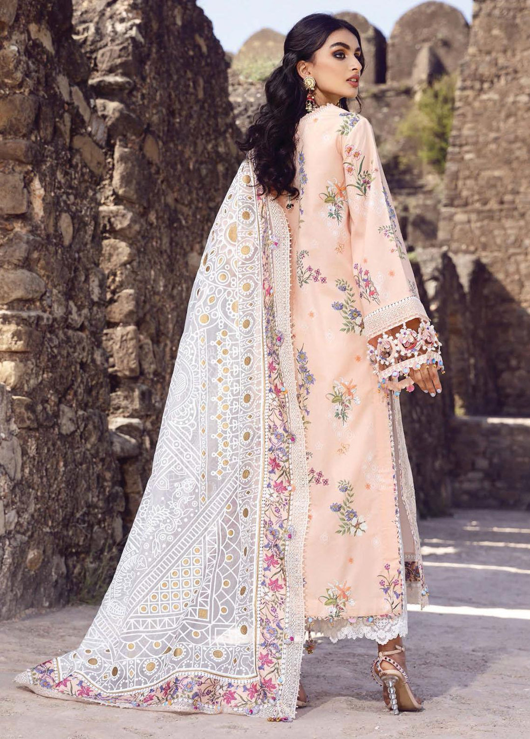 Viva Virsa By Anaya Embroidered Lawn Suits Unstitched 3 Piece AKC22VV VEL22-08 Zaina - Festive Collection